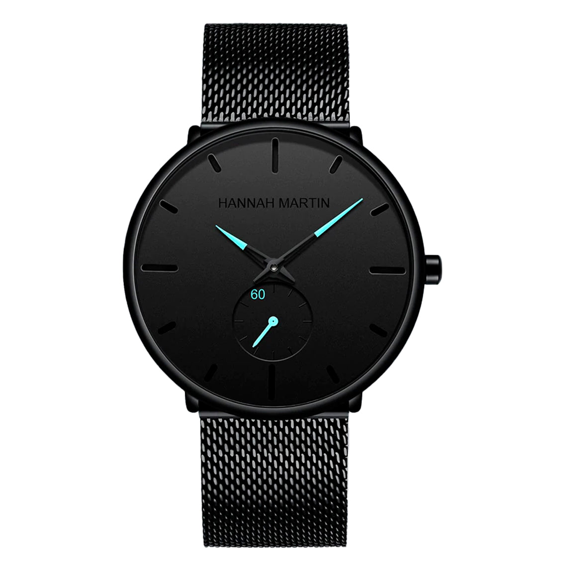 RELOJ ORIGINAL HANNAH MARTIN - ELEGANTE  Y CASUAL - MATE NEGRO |HAN-28