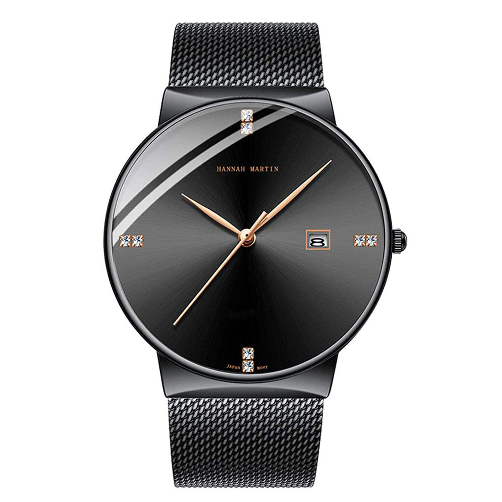 RELOJ ORIGINAL HANNAH MARTIN - ELEGANTE Y CASUAL - NEGRO, AZUL Y PLATEADO | HAN-22 | HAN-24 | HAN-89 | HAN-90