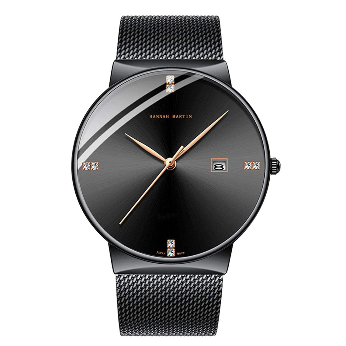 RELOJ ORIGINAL HANNAH MARTIN - ELEGANTE Y CASUAL - NEGRO, AZUL Y PLATEADO | HAN-22 | HAN-24 | HAN-89 | HAN-90