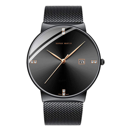 RELOJ ORIGINAL HANNAH MARTIN - ELEGANTE Y CASUAL - NEGRO, AZUL Y PLATEADO | HAN-22 | HAN-24 | HAN-89 | HAN-90
