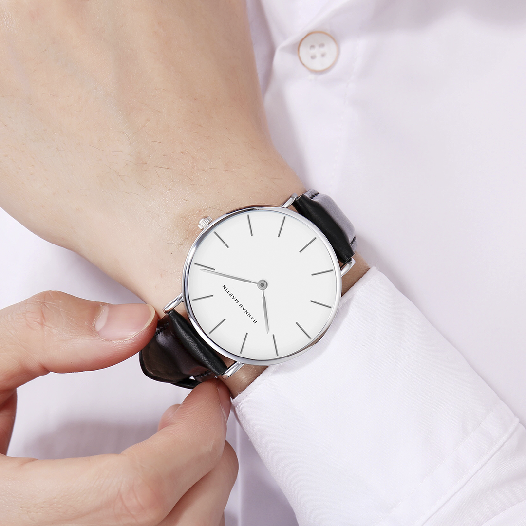 RELOJ ORIGINAL HANNAH MARTIN - ELEGANTE Y CASUAL - PLATEADO | HAN-17 (2)