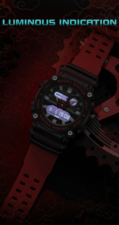RELOJ SANDA HOMBRE DEPORTIVO ESTILO G-SHOCK ROJO | SAN-84 PARA HOMBRE