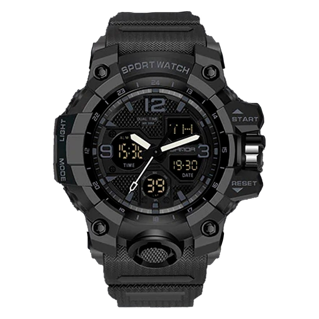 RELOJ SANDA ORIGINAL DEPORTIVO NEGRO - VERDE | SAN-23 | SAN-24 | SAN-27 (1)