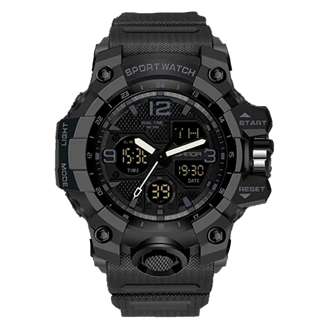 RELOJ SANDA ORIGINAL DEPORTIVO NEGRO - VERDE | SAN-23 | SAN-24 | SAN-27 (1)