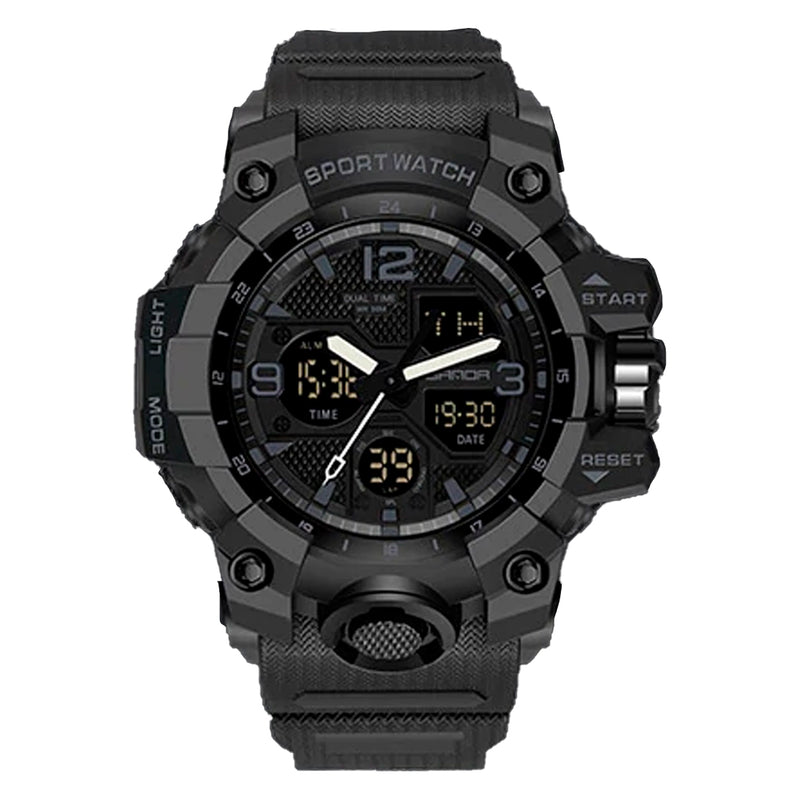 RELOJ SANDA ORIGINAL DEPORTIVO NEGRO - VERDE | SAN-23 | SAN-24 | SAN-27 (1)
