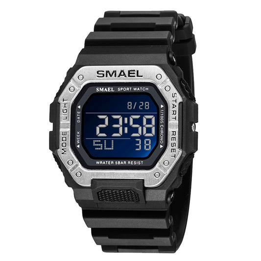 RELOJ SMAEL ORIGINAL CASUAL NEGRO DIGITAL | SMA-21 (1)