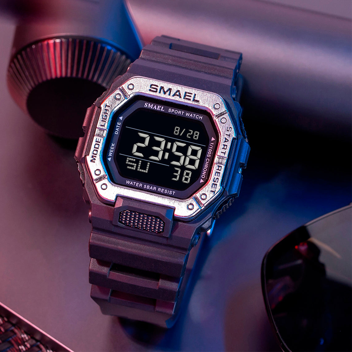 RELOJ SMAEL ORIGINAL CASUAL NEGRO DIGITAL | SMA-21 (2)