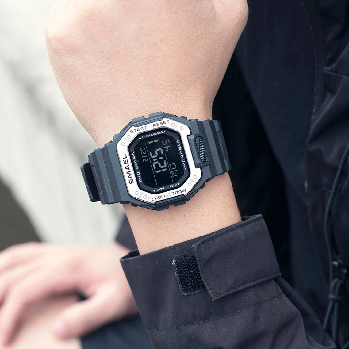 RELOJ SMAEL ORIGINAL CASUAL NEGRO DIGITAL | SMA-21 (3)