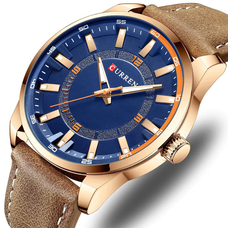 Reloj Curren Azul Marrón 8390 CUR-77 para Hombre