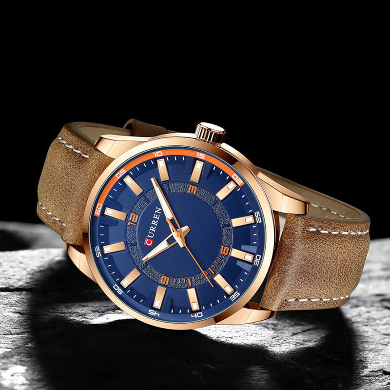 Reloj Curren Azul Marrón 8390 CUR-77 para Hombre