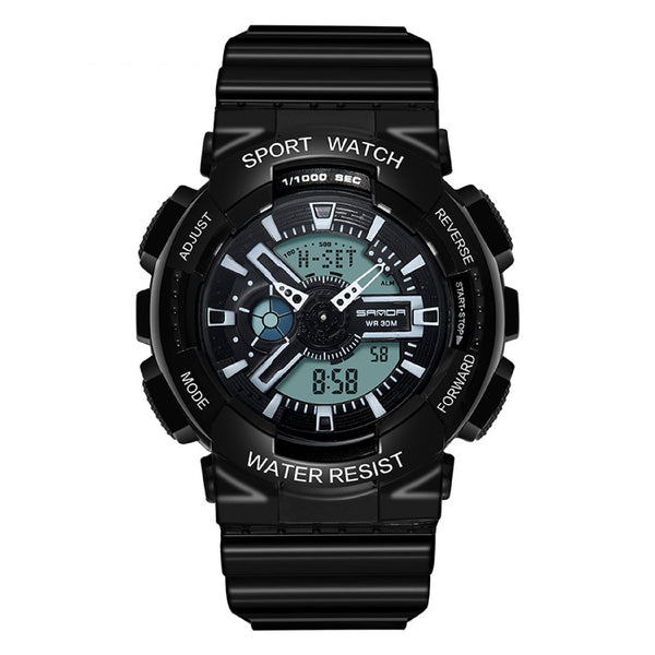 RELOJ SANDA BLACK & GRAY GLOSS SPORT | SAN-31