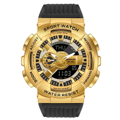 RELOJ SANDA DEPORTIVO PLATEADO Y DORADO | SAN-53 - SAN-33