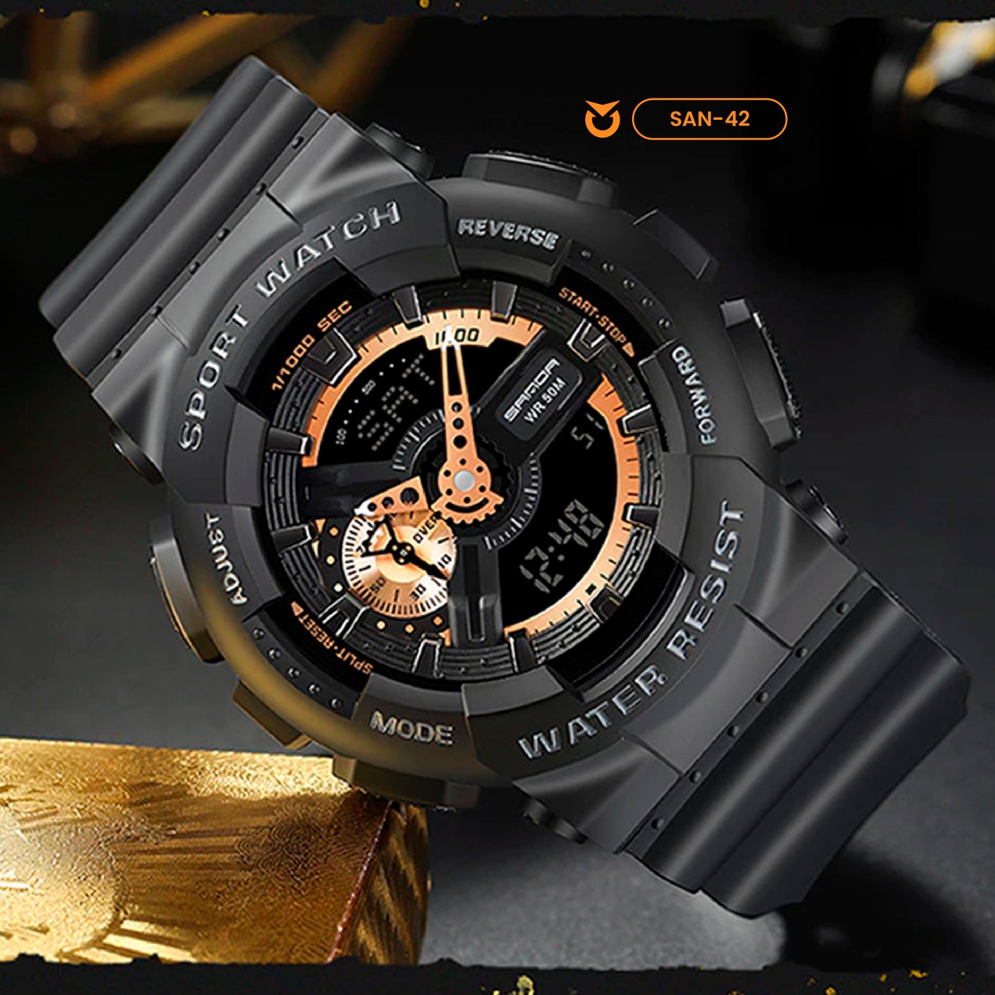 RELOJ SANDA COLORES VARIADOS | SAN-57 - WEI-1 - SAN-28 - SAN-29 - SAN-42 - SAN-43