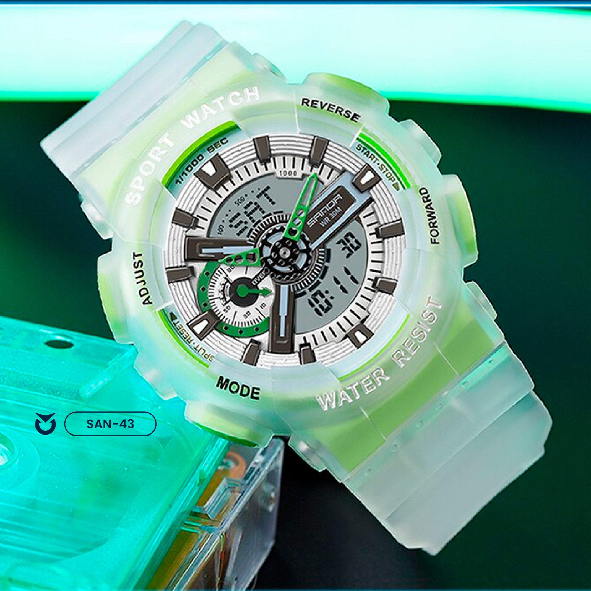 RELOJ SANDA COLORES VARIADOS | SAN-57 - WEI-1 - SAN-28 - SAN-29 - SAN-42 - SAN-43