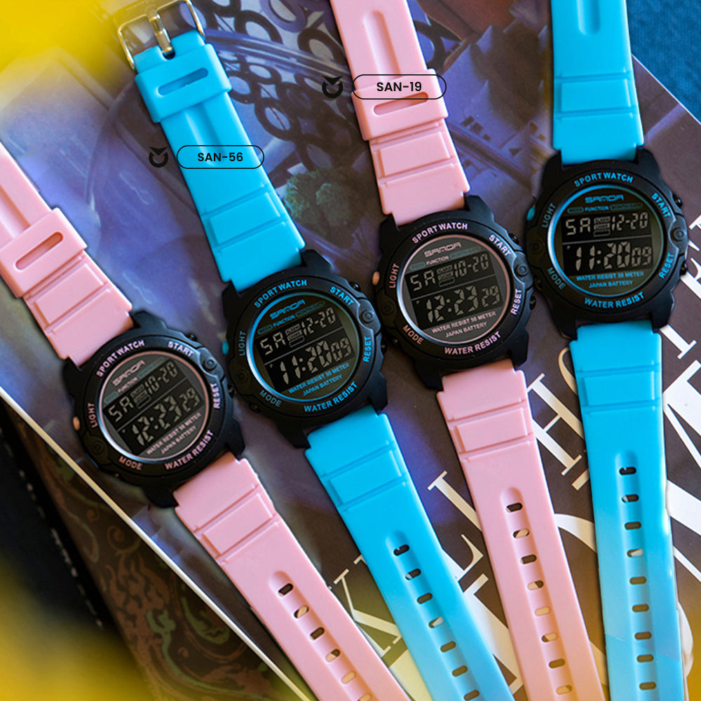 RELOJ SANDA EDICIÓN VERANO AZUL Y NEGRO | SAN-56