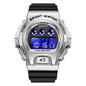 RELOJ SANDA BEZEL PLATEADO ESTILO G-SHOCK | SAN-93