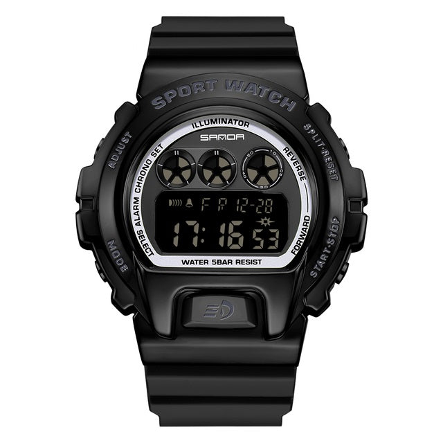 RELOJ SANDA BEZEL NEGRO ESTILO G-SHOCK | SKU: SAN-92