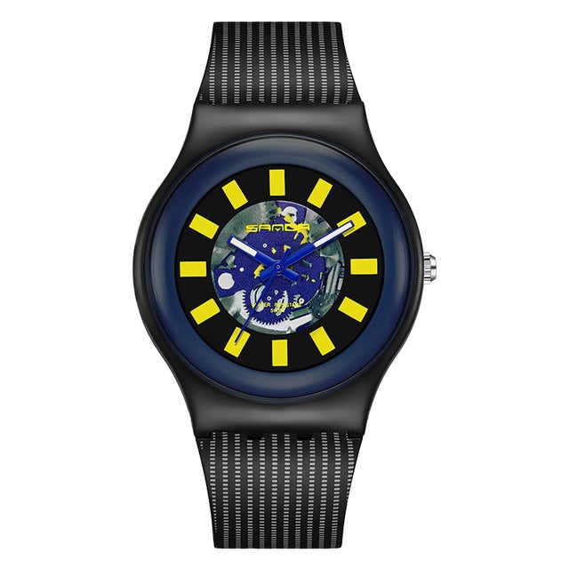 RELOJ SANDA HOMBRE MOTORS NEGRO | SKU: SAN-73