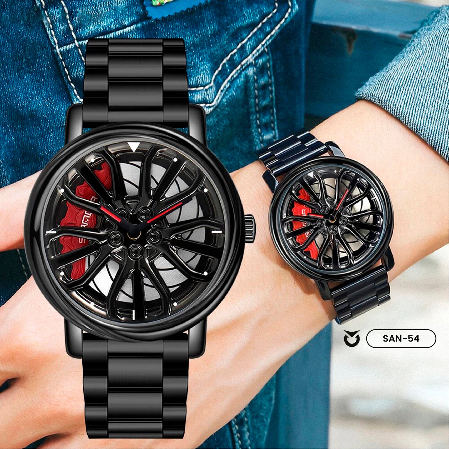 RELOJ SANDA 1057 - NEGRO Y PLATEADO | SAN-54, SAN-138