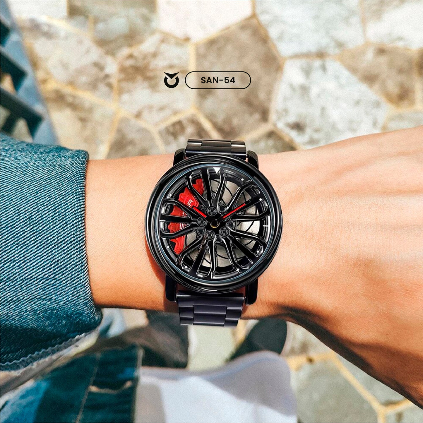 RELOJ SANDA 1057 - NEGRO Y PLATEADO | SAN-54, SAN-138