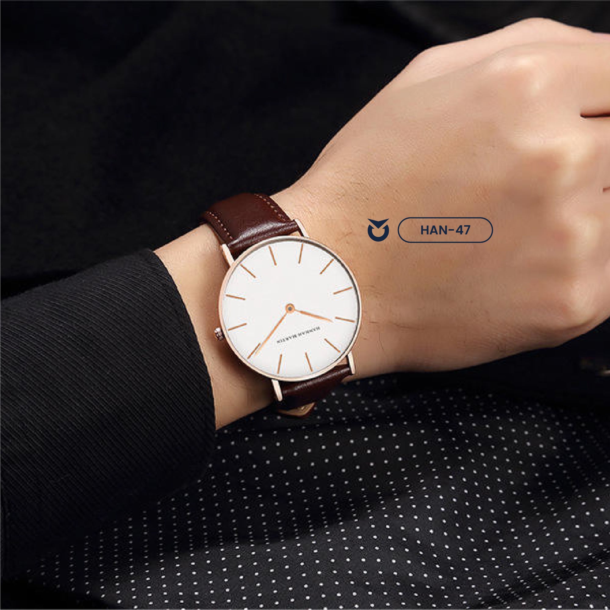 RELOJ PARA PAREJA: "CLASSIC LEATHER" | SKU: HAN-47/ HAN-20