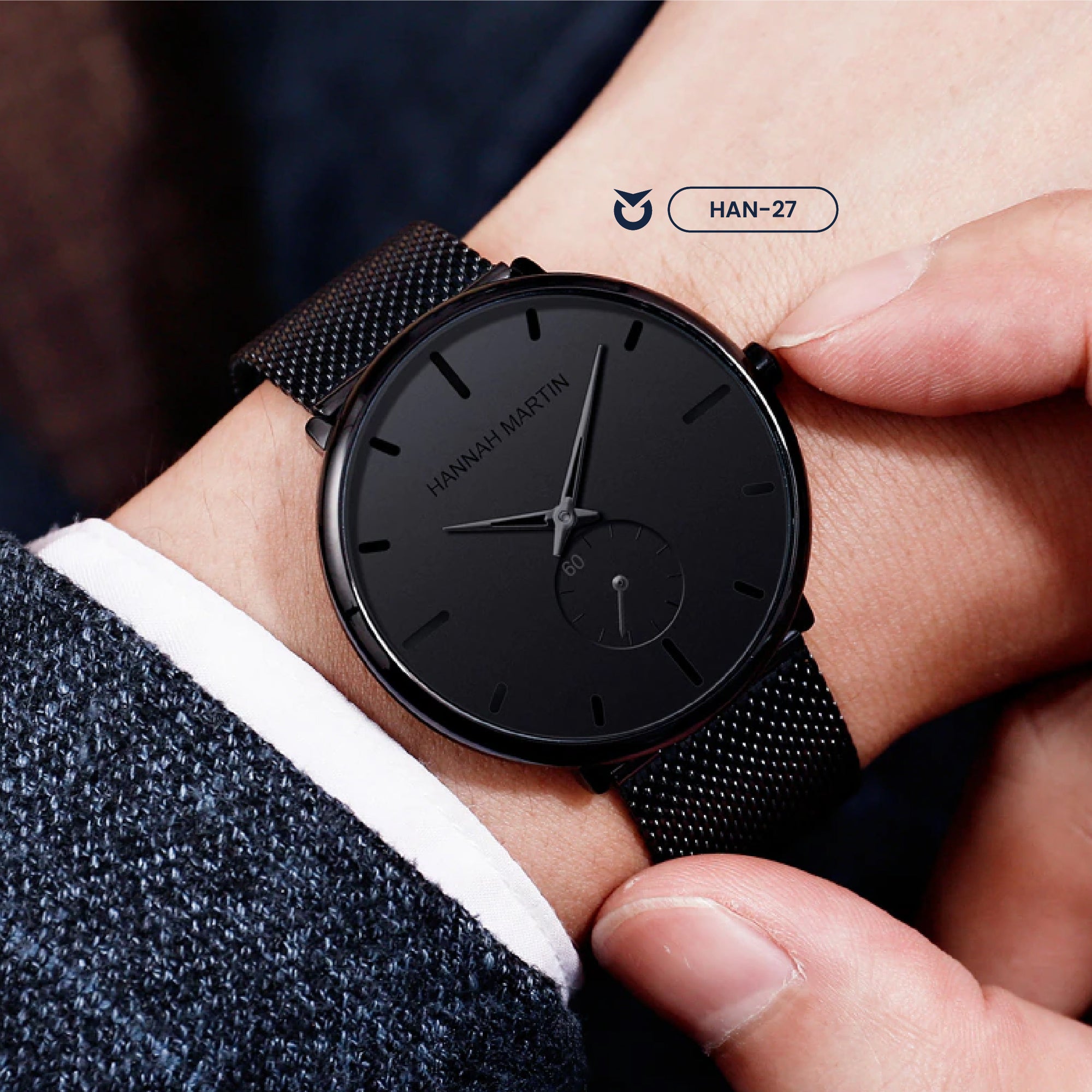 RELOJ HANNAH MARTIN PARA PAREJA: "MATE CLASSIC" | HAN-27/ HAN-29