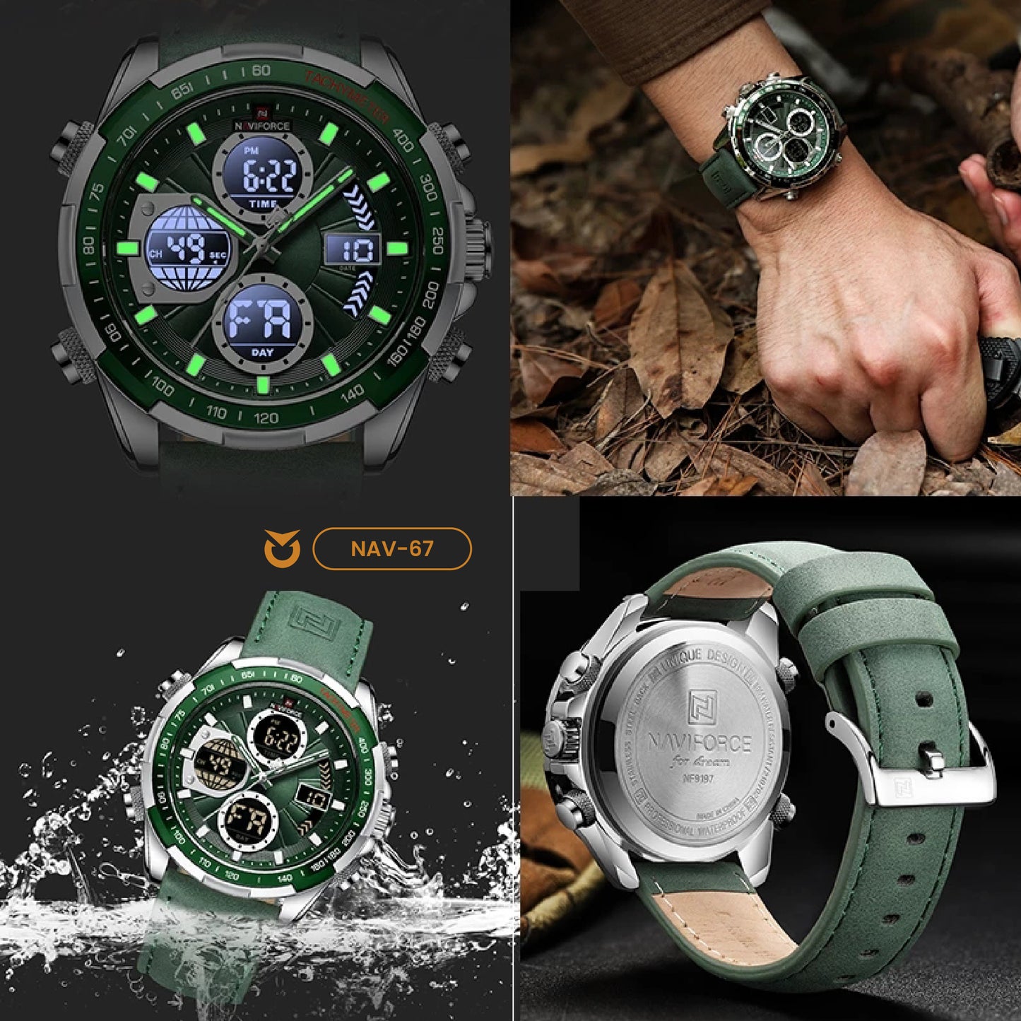 RELOJ NAVIFORCE VERDE ESPERANZA | SKU: NAV-67
