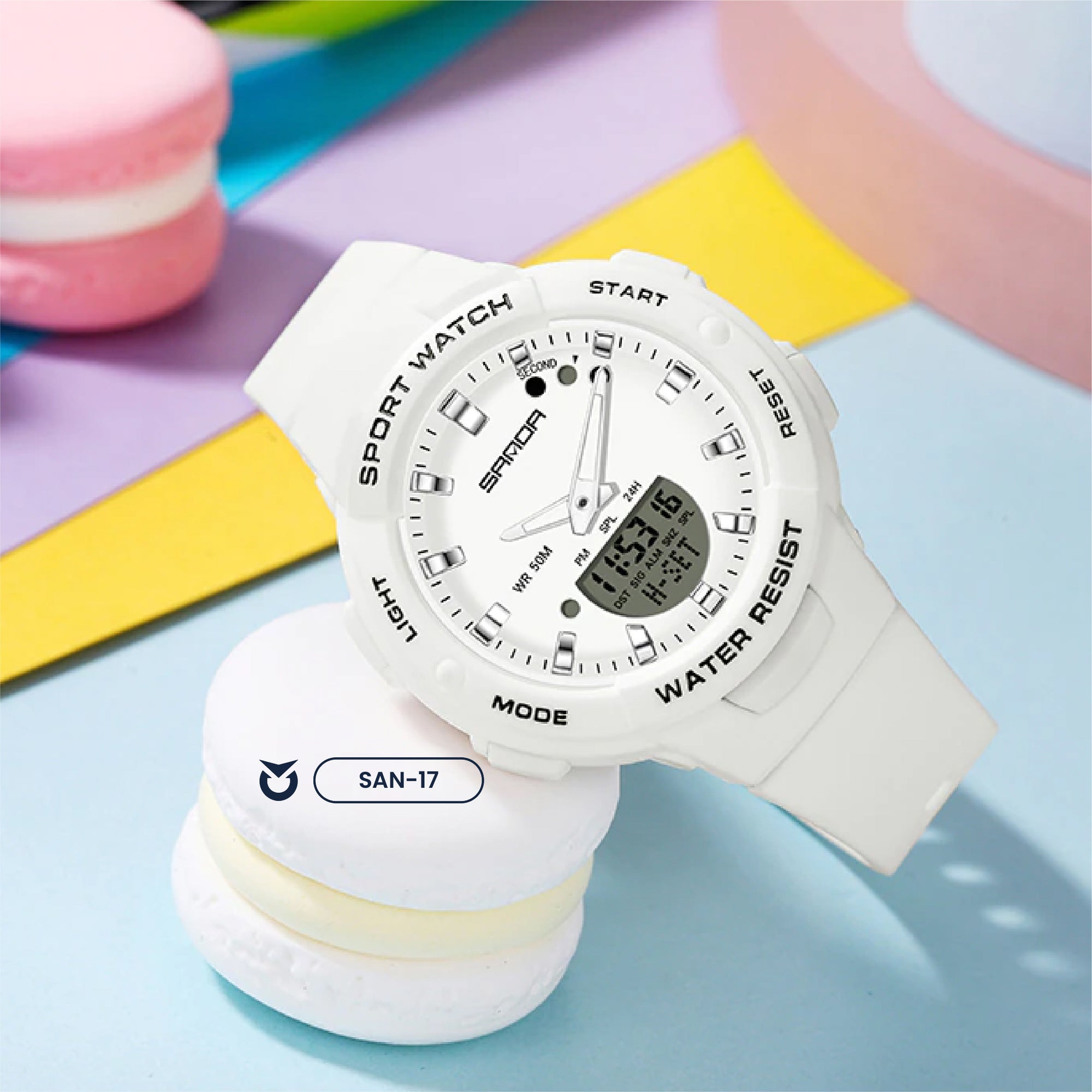 RELOJ SANDA EDICIÓN VERANO BLANCO -NEGRO | SAN-17, SAN-18