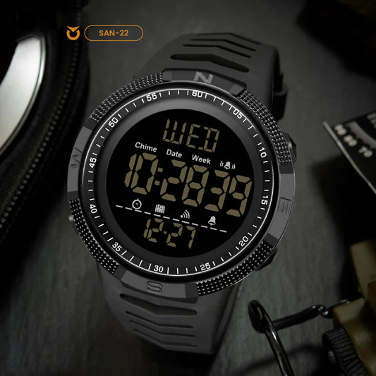 RELOJ SANDA 6014 FUTURISTA NEGRO| SAN-22 | SAN-124