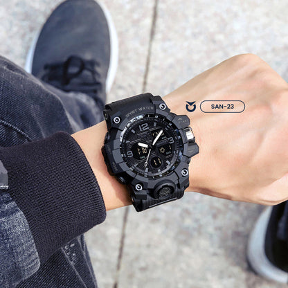 RELOJ SANDA ORIGINAL DEPORTIVO NEGRO - VERDE | SAN-23 | SAN-24 | SAN-142