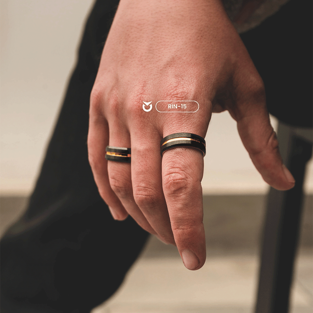 ANILLO BLACK GOLD BRILLANTE | RIN-15