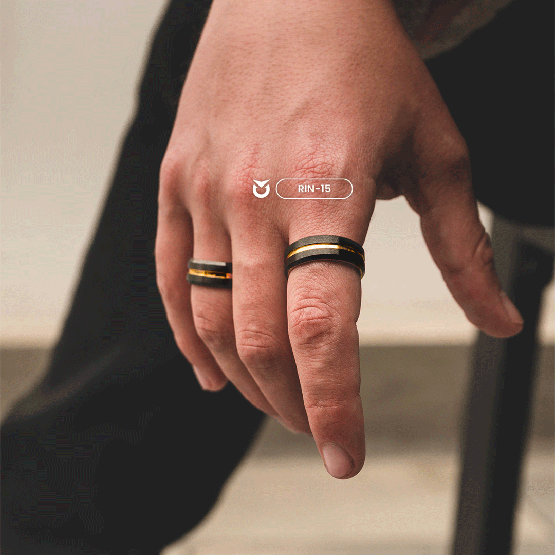 ANILLO BLACK GOLD BRILLANTE | RIN-15