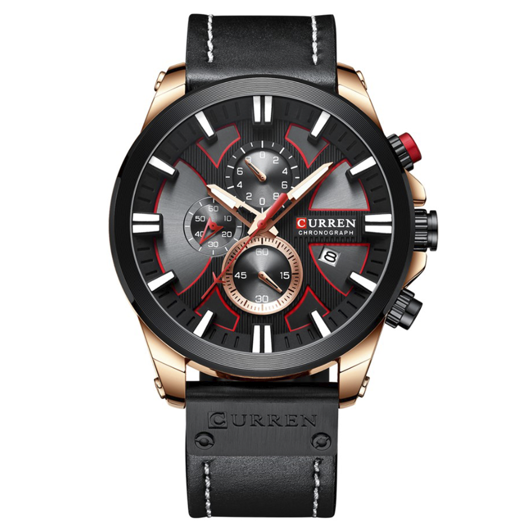 RELOJ CURREN - MODA CLÁSICA NEGRO | SKU: CUR-45 - CLOCK-PERU
