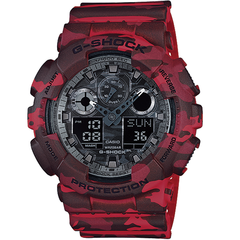 RELOJ G-SHOCK - CAMUFLADO ROJO | SKU: G-S-128
