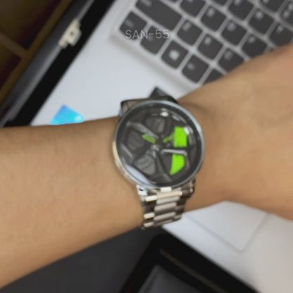 RELOJES SANDA Y BINBOND ORIGINAL DEPORTIVO PLATEADO NEGRO | SAN-54 | SAN-55 | BIN-1 (6)