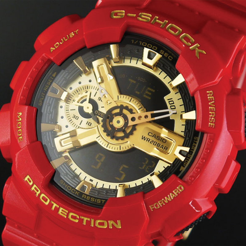RELOJ G-SHOCK - ROJO DORADO | SKU: G-S-137