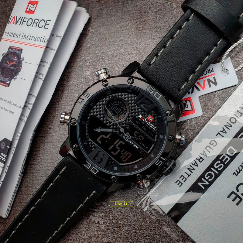 RELOJ NAVIFORCE - LUXURY NEGRO | SKU: NAV-14